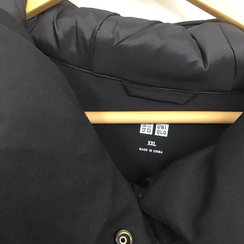 ユニクロ UNIQLO コート コート一般 211-439711 ハイブリッドダウンショートコート XXL 無地 黒 / ブラック /  レディース USED 古着 中古 10107558