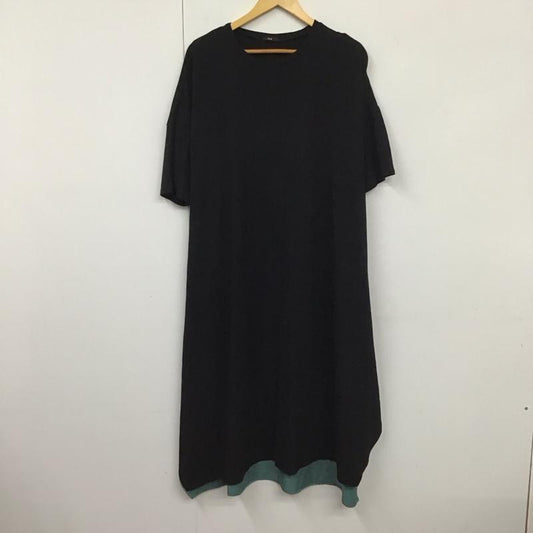 ローフ loaf ワンピース ロングスカート 591006-0620 無地 黒 / ブラック / X 緑 / グリーン /  レディース USED 古着 中古 10130599