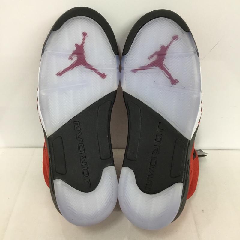 ナイキ NIKE スニーカー スニーカー DD0587 600 AIR JORDAN 5 RETRO 28.5cm 箱有 28.5cm ワンポイント 赤 / レッド / X 黒 / ブラック / X 透明 / クリア /  メンズ USED 古着 中古 10131578