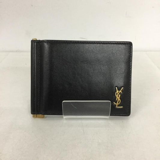 イヴサンローラン Yves Saint Laurent ファッション小物 マネークリップ ロゴ、文字 黒 / ブラック /  メンズ USED 古着 中古 10138845