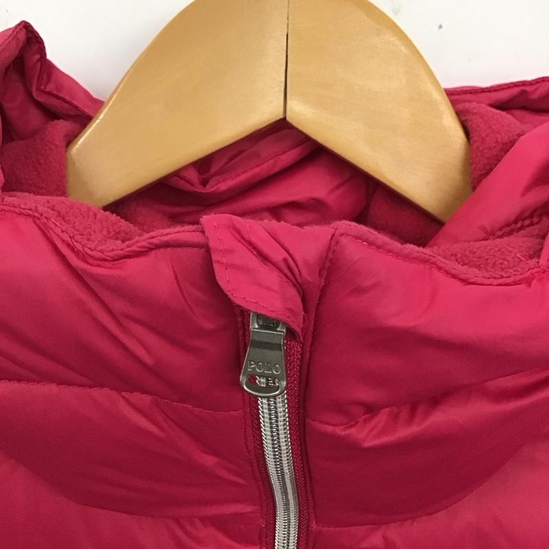 ポロラルフローレン POLO RALPH LAUREN ジャケット、上着 ジャケット、ブレザー キッズ ダウン フェザー M ワンポイント 桃 / ピンク /  ガールズ USED 古着 中古 10121585