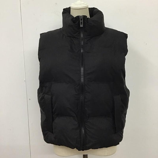 ザラ ZARA ベスト ベスト ジップアップベスト ダウンベスト ノースリーブ S 無地 黒 / ブラック /  レディース USED 古着 中古 10121658