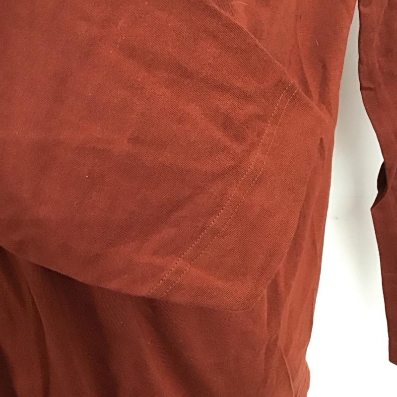 モンベル mont-bell カットソー 長袖 長袖カットソー プリントカットソー クルーネック L ロゴ、文字 茶 / ブラウン /  メンズ USED 古着 中古 10124911