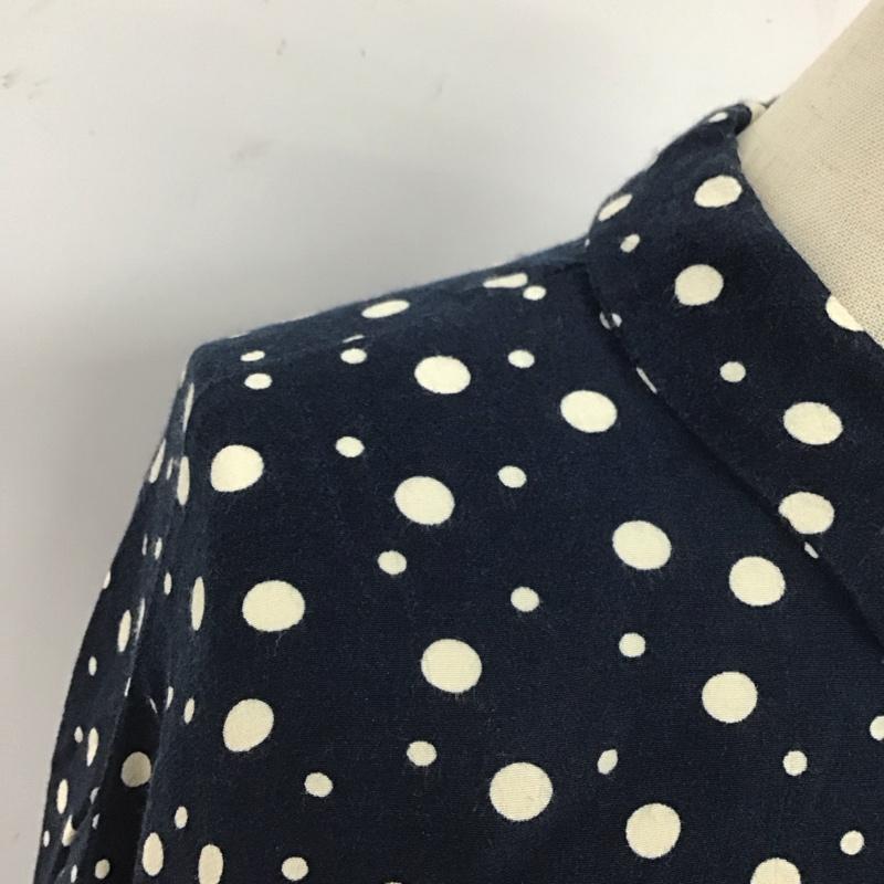 ザラ ZARA シャツ、ブラウス 長袖 S ドット 紺 / ネイビー /  レディース USED 古着 中古 10120060