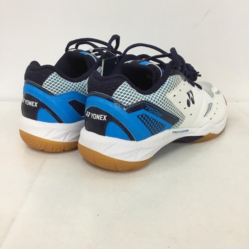 ヨネックス YONEX スニーカー スニーカー SHB769SF パワークッション769SF バドミントンシューズ 24.5cm 箱有 24.5cm ロゴ、文字 白 / ホワイト / X 青 / ブルー / X 紺 / ネイビー /  レディース USED 古着 中古 10147948