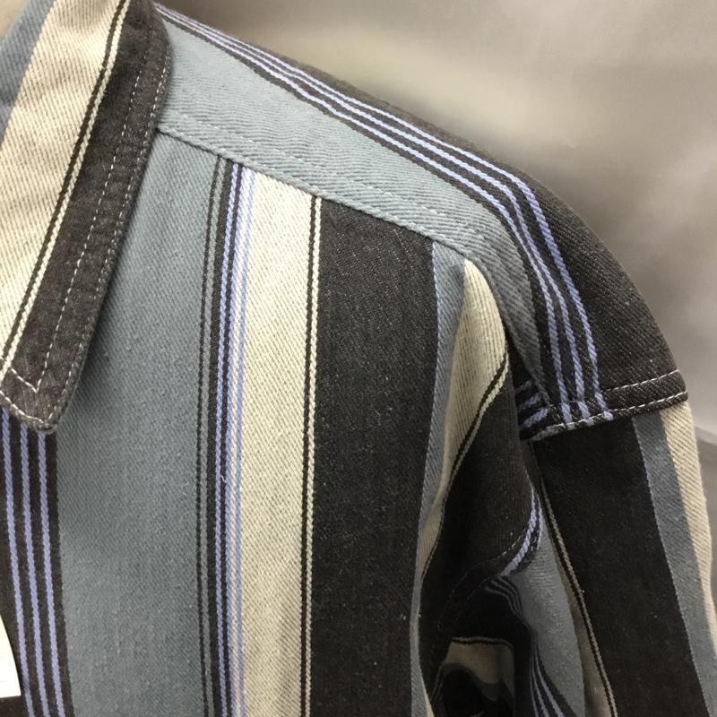 古着 USED シャツ、ブラウス 長袖 CQFORD L ストライプ マルチカラー / マルチカラー /  メンズ USED 古着 中古 10108761