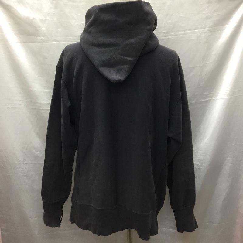 チャンピオン Champion パーカー 長袖 長袖パーカー フード付きパーカー プリントスウェット トレーナー 復刻 単色タグ XL 無地 黒 / ブラック /  メンズ USED 古着 中古 10122392
