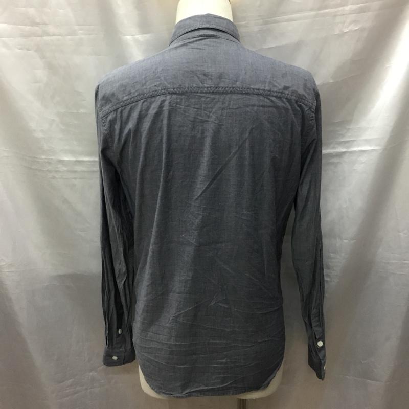 ロンハーマン Ron Herman シャツ、ブラウス 長袖 長袖シャツ カラーシャツ ポケットシャツ 長袖カットソー 無地シャツ M 無地 青 / ブルー /  メンズ USED 古着 中古 10117555