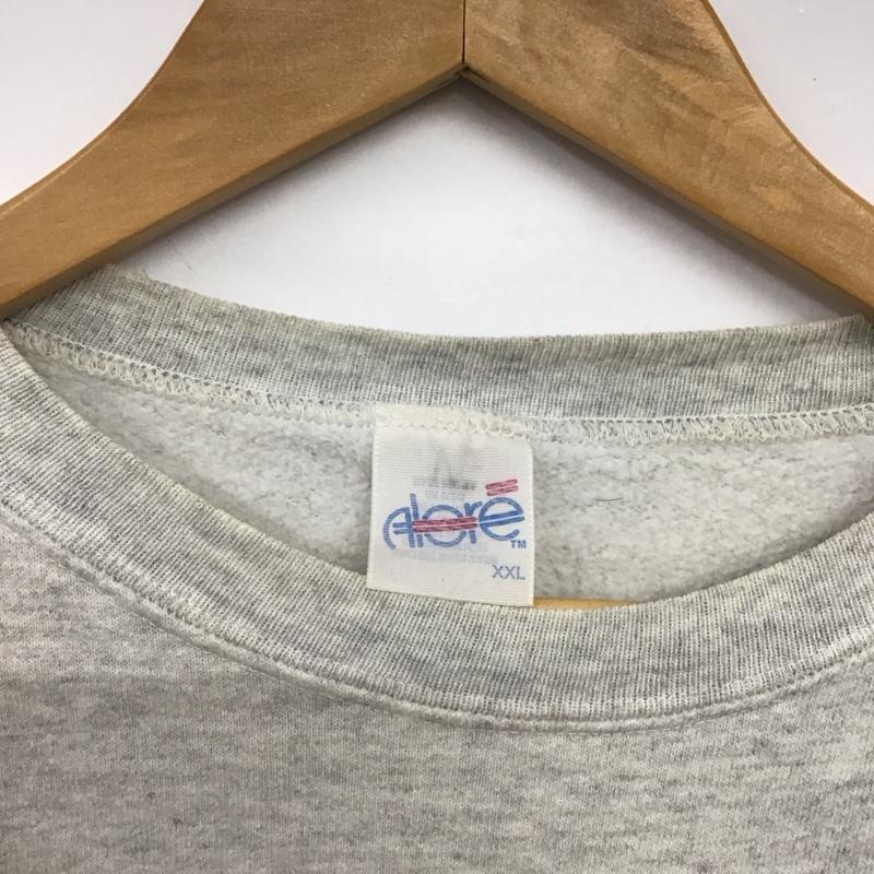 古着 USED トレーナー 長袖 長袖トレーナー スウェット クルーネック プルオーバー 80s 90s usa製 XXL プリント 灰 / グレー /  メンズ USED 古着 中古 10147274
