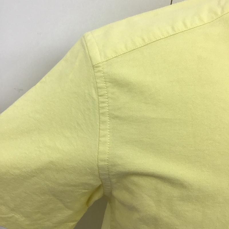 サタデーズサーフニューヨークシティー SATURDAYS SURF NYC シャツ、ブラウス 半袖 ボタンダウン コットン S 無地 黄 / イエロー /  メンズ USED 古着 中古 10113082