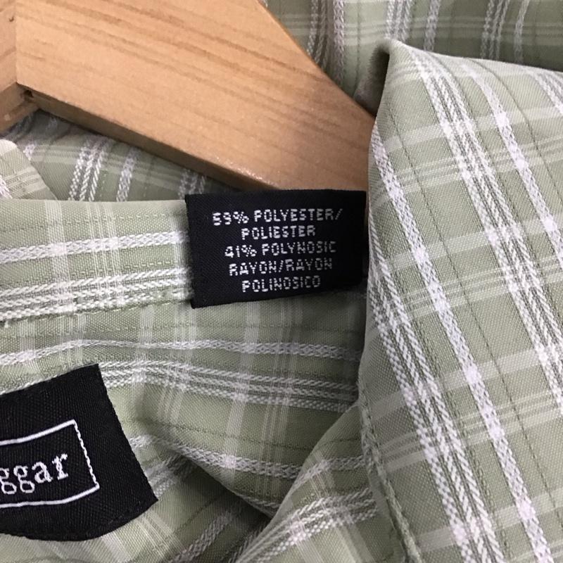 古着 USED シャツ、ブラウス 半袖 半袖シャツ チェックシャツ 古着 XL チェック 緑 / グリーン /  メンズ USED 古着 中古 10128723