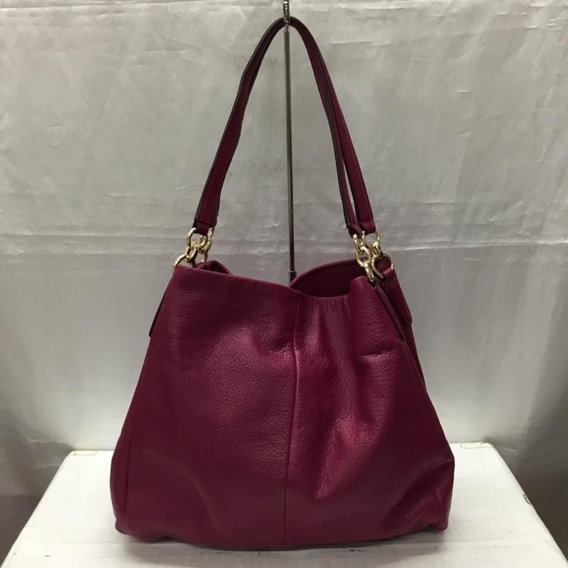 コーチ COACH トートバッグ トートバッグ F35723 レザー 無地 ボルドー / ボルドー /  レディース USED 古着 中古 10115581