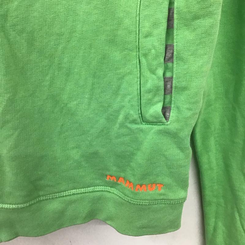 マムート Mammut パーカー 長袖 長袖パーカー ジップアップパーカー スウェット M ロゴ、文字 緑 / グリーン /  メンズ USED 古着 中古 10130675