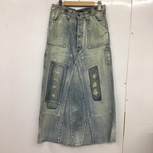 スタニングルアー STUNNING LURE スカート ロングスカート デニムスカート 36 無地 水色 / ライトブルー /  レディース USED 古着 中古 10134256