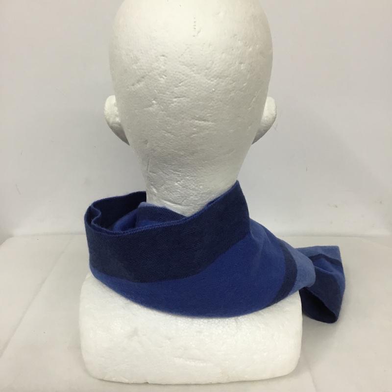 コーチ COACH マフラー マフラー F76059 カシミヤ混 タグ付き ロゴ、文字 青 / ブルー /  メンズ USED 古着 中古 10130780