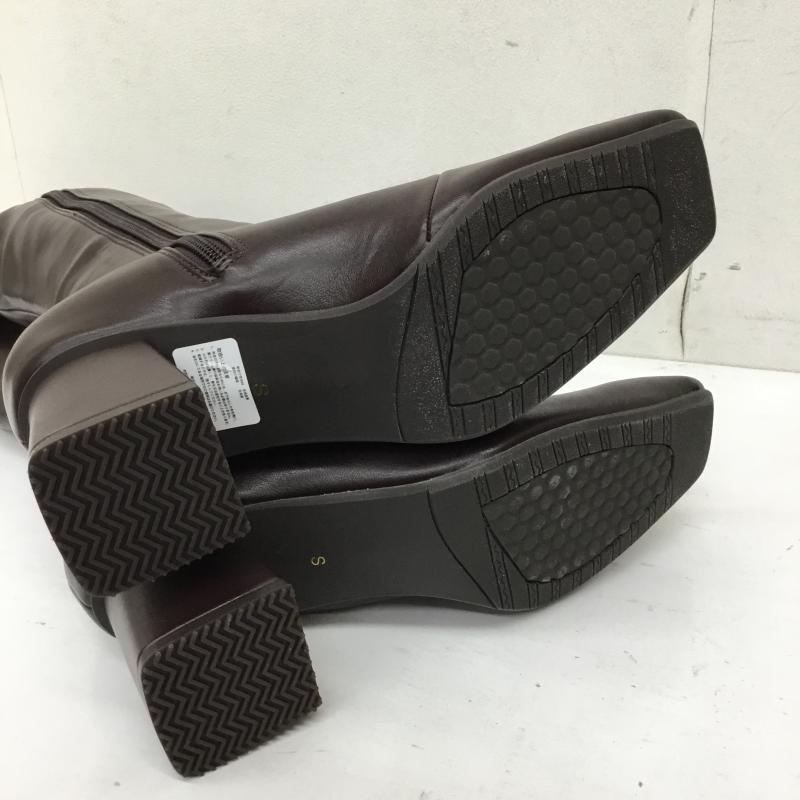 ランダ RANDA ブーツ ロングブーツ S 無地 ダークブラウン / ダークブラウン /  レディース USED 古着 中古 10143319