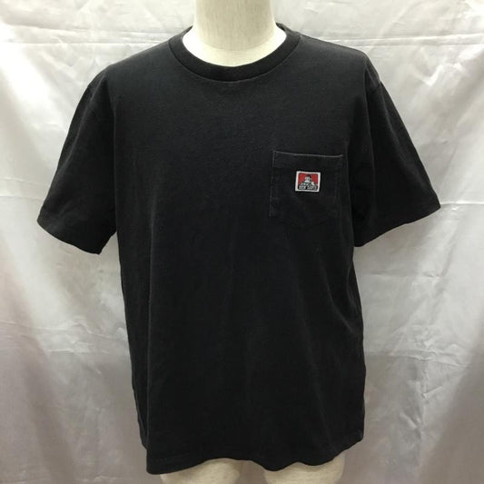 ベンデイビス BEN DAVIS Tシャツ 半袖 半袖カットソー プリントTシャツ クルーネックカットソー L ロゴ、文字 黒 / ブラック /  メンズ USED 古着 中古 10113280