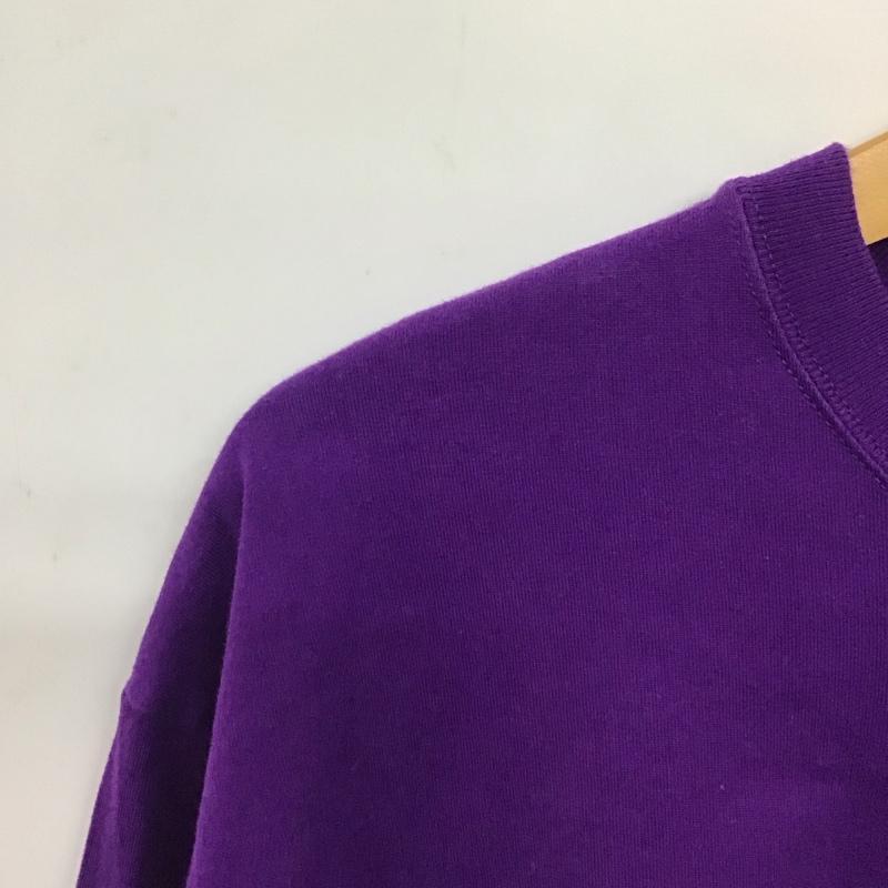 エクストララージ XLARGE カットソー 長袖 長袖カットソー プリントカットソー クルーネック M ロゴ、文字 紫 / パープル /  メンズ USED 古着 中古 10137356