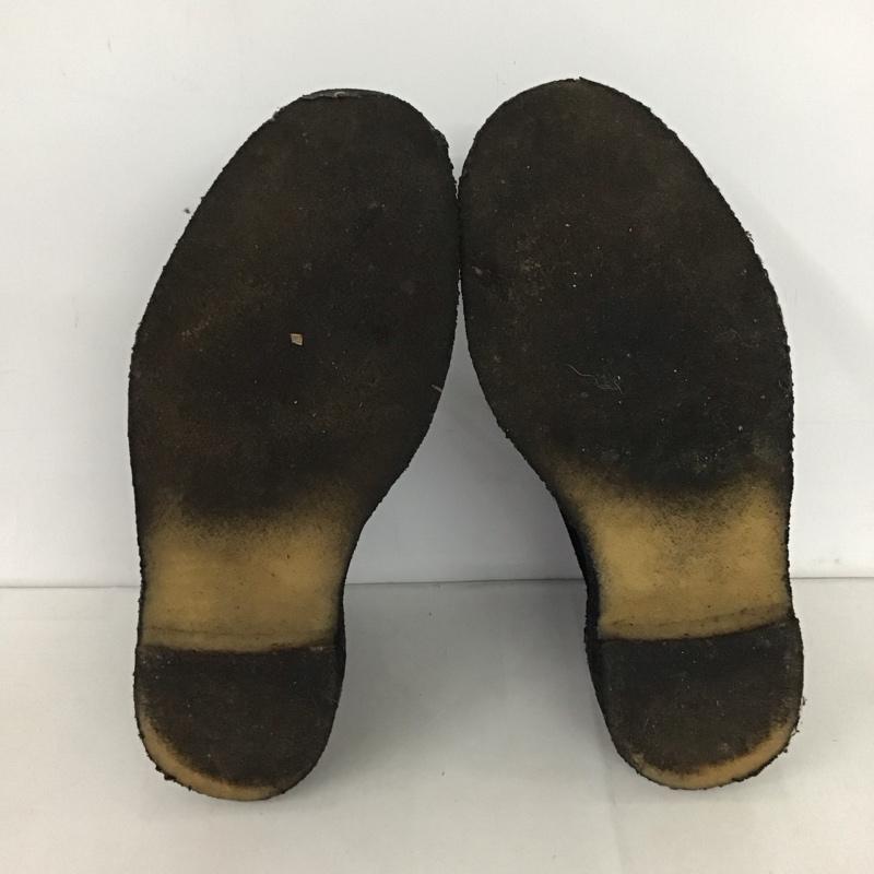 クラークス Clarks ブーツ ショートブーツ デザートブーツ 39.5 US：6 無地 黒 / ブラック /  メンズ USED 古着 中古 10141046