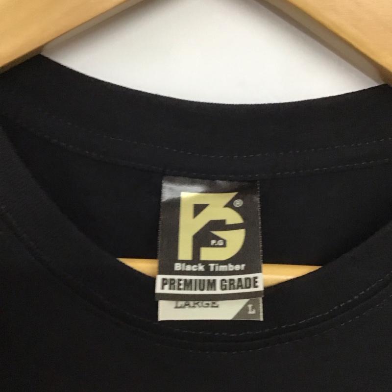 古着 USED Tシャツ 半袖 半袖カットソー プリントTシャツ クルーネックカットソー L プリント 黒 / ブラック /  メンズ USED 古着 中古 10148895