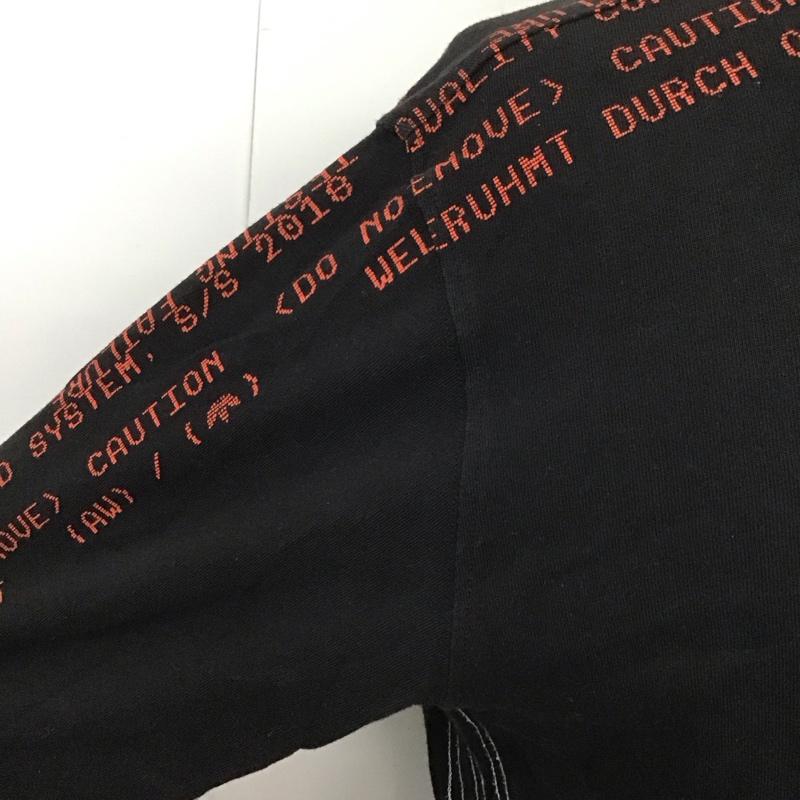 アディダス adidas Tシャツ 長袖 DM9690 Alexander Wang ロンT ロゴ、文字 黒 / ブラック /  メンズ USED 古着 中古 10107958