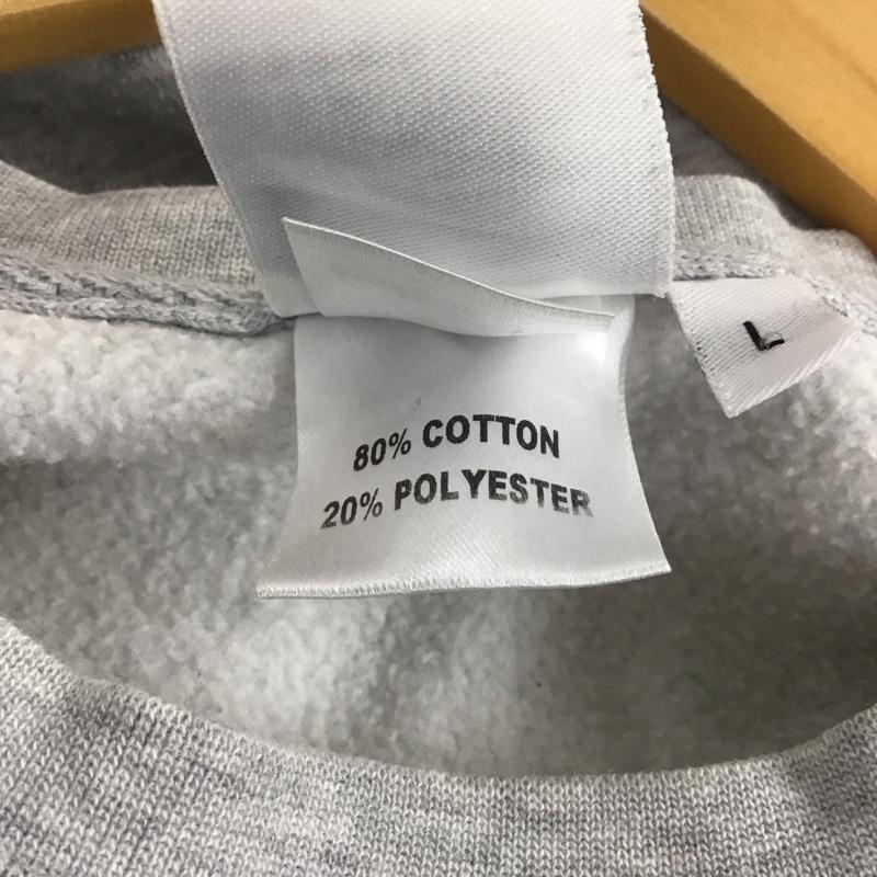 サンモリッツ・スーパーソフト ST.MORITZ SUPERSOFT トレーナー 長袖 長袖 L プリント 灰 / グレー /  メンズ USED 古着 中古 10138553