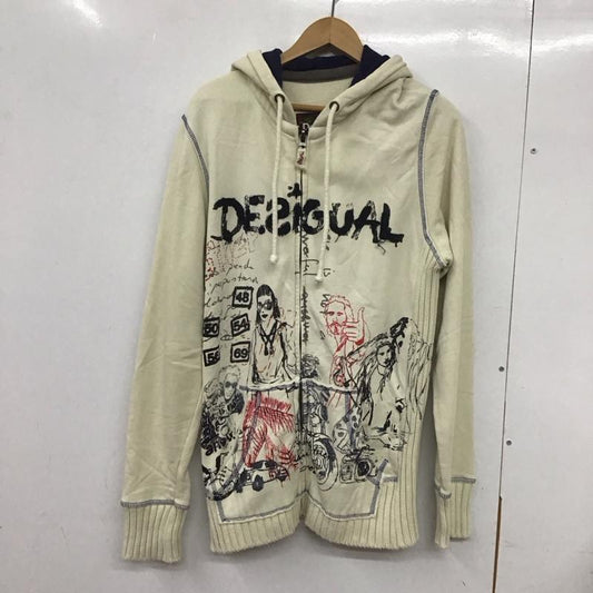 デシグアル Desigual パーカー 長袖 長袖パーカー ジップアップパーカー プリントスウェット M プリント マルチカラー / マルチカラー /  メンズ USED 古着 中古 10132383