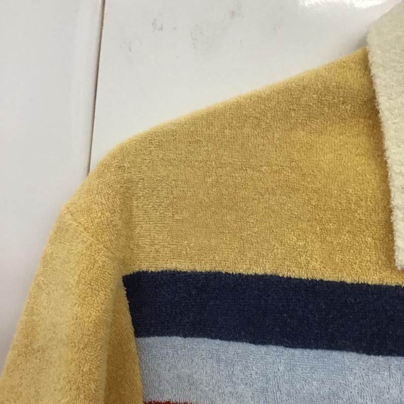 ラングラー Wrangler ポロシャツ 半袖 半袖ポロシャツ 半袖カットソー カラーシャツ 80s パイル usa製 L ボーダー柄 マルチカラー / マルチカラー /  メンズ USED 古着 中古 10131014