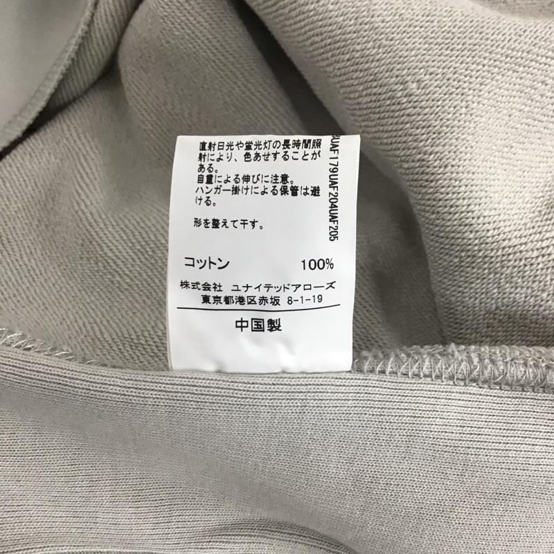 ユナイテッドアローズグリーンレーベルリラクシング UNITED ARROWS green label relaxing トレーナー 長袖 長袖トレーナー スウェット クルーネック リブスウェットカットソー L 無地 灰 / グレー /  メンズ USED 古着 中古 10112702