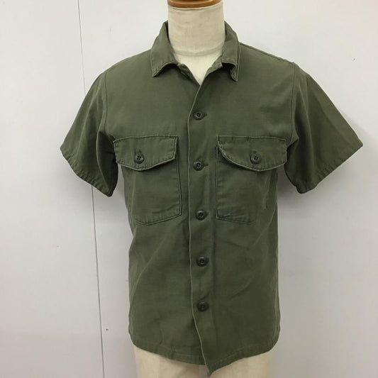 ミリタリー ミリタリー シャツ、ブラウス 半袖 ミリタリーシャツ 長袖シャツ ジャケット 無地 カーキ / カーキ /  メンズ USED 古着 中古 10115340