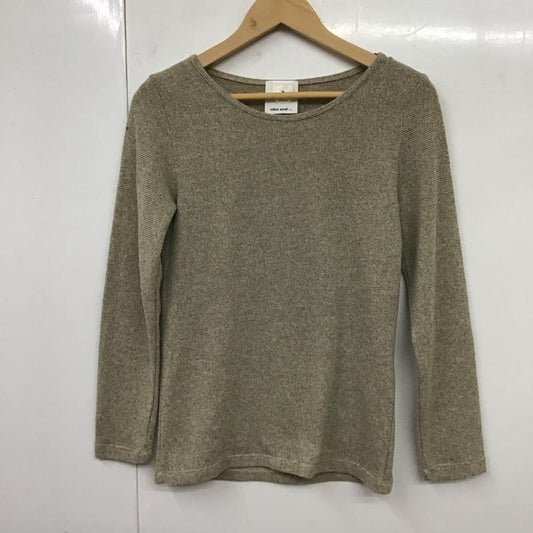 ニコアンド niko and... カットソー 長袖 長袖カットソー クルーネックカットソー ロングスリーブカットソー 無地 茶 / ブラウン /  レディース USED 古着 中古 10117896