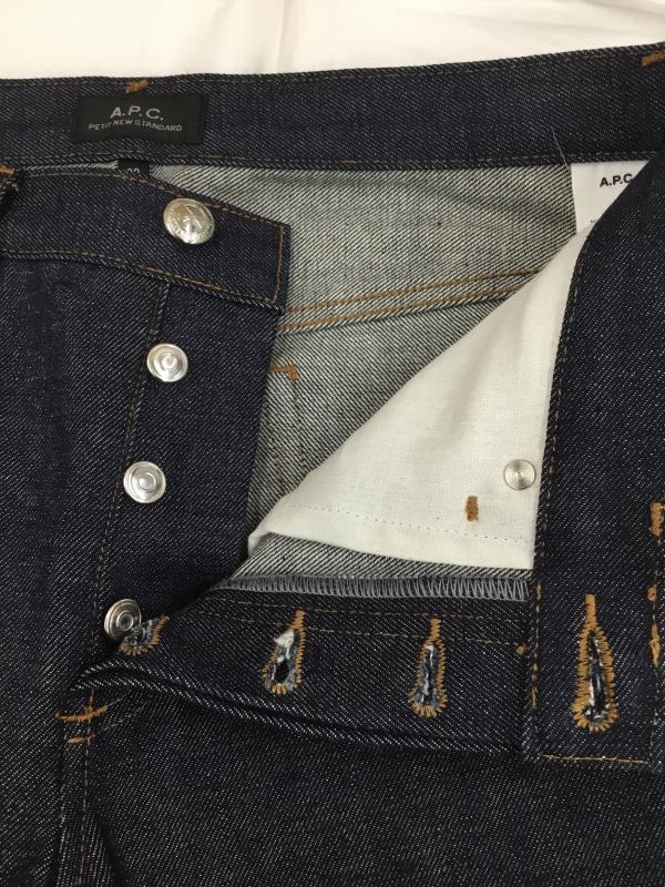 アーペーセー A.P.C. パンツ デニム、ジーンズ 30インチ 無地 紺 / ネイビー /  メンズ USED 古着 中古 10119973