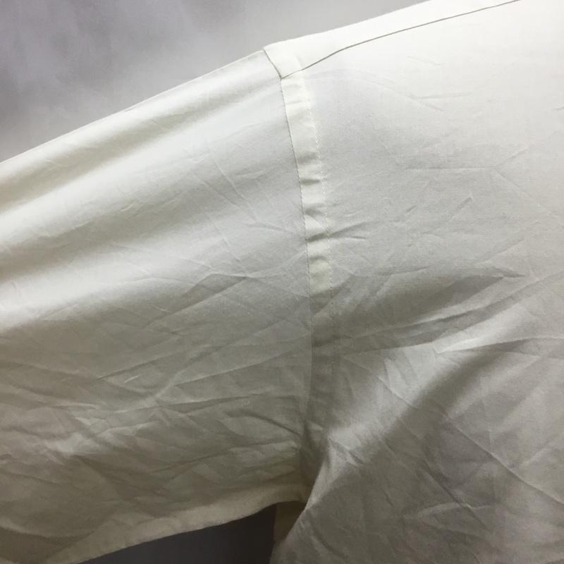 チャップス CHAPS シャツ、ブラウス 長袖 ボタンダウン M 無地 アイボリー / アイボリー /  メンズ USED 古着 中古 10116089
