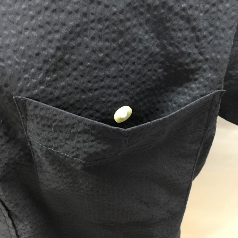 ザノースフェイス THE NORTH FACE シャツ、ブラウス 半袖 nr21722 ショートスリーブライメケンシャツ 半袖シャツ ボタンダウンシャツ L ストライプ 紺 / ネイビー /  メンズ USED 古着 中古 10109429