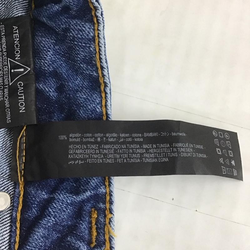 ザラ ZARA パンツ ショートパンツ 8246 054 400 デニム ミニスカート風 タグ付き 36 無地 青 / ブルー /  レディース USED 古着 中古 10112618