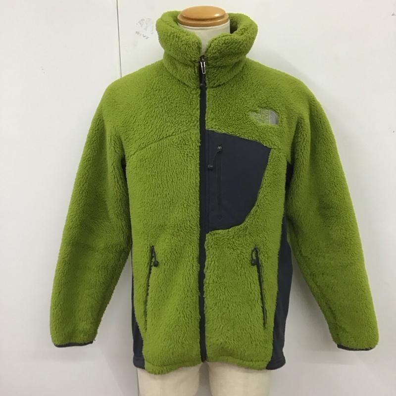 ザノースフェイス THE NORTH FACE ジャケット、上着 ジャンパー、ブルゾン na45501 VERSALOFTJACKET ジップアップジャケット フリースジャケット M ロゴ、文字 緑 / グリーン /  メンズ USED 古着 中古 10123140