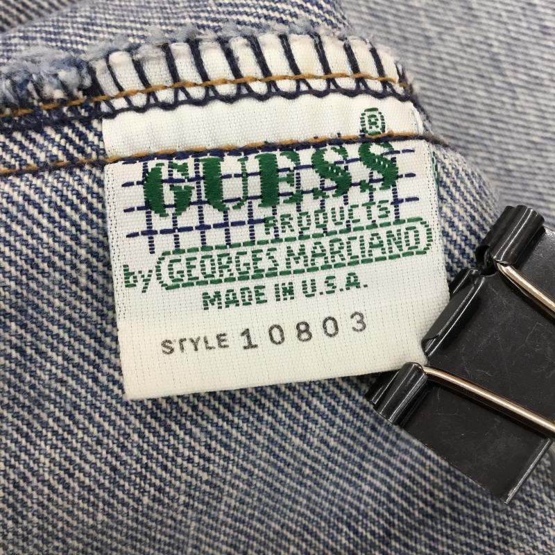 ゲス Guess ジャケット、上着 ジャケット、ブレザー 90s MADE IN USA S 無地 水色 / ライトブルー / X 青 / ブルー /  メンズ USED 古着 中古 10123101