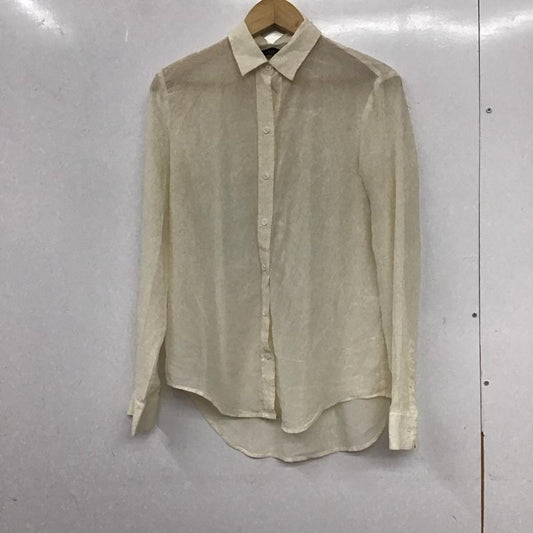 ザラウーマン ZARA WOMAN シャツ、ブラウス 長袖 M 無地 アイボリー / アイボリー /  レディース USED 古着 中古 10136907