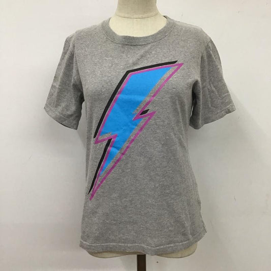 エックスガール X-girl Tシャツ 半袖 半袖カットソー プリントTシャツ クルーネックカットソー 1 プリント 灰 / グレー /  レディース USED 古着 中古 10115735