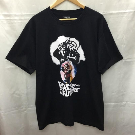 古着 USED Tシャツ 半袖 半袖カットソー プリントTシャツ クルーネックカットソー L プリント 黒 / ブラック /  メンズ USED 古着 中古 10108355