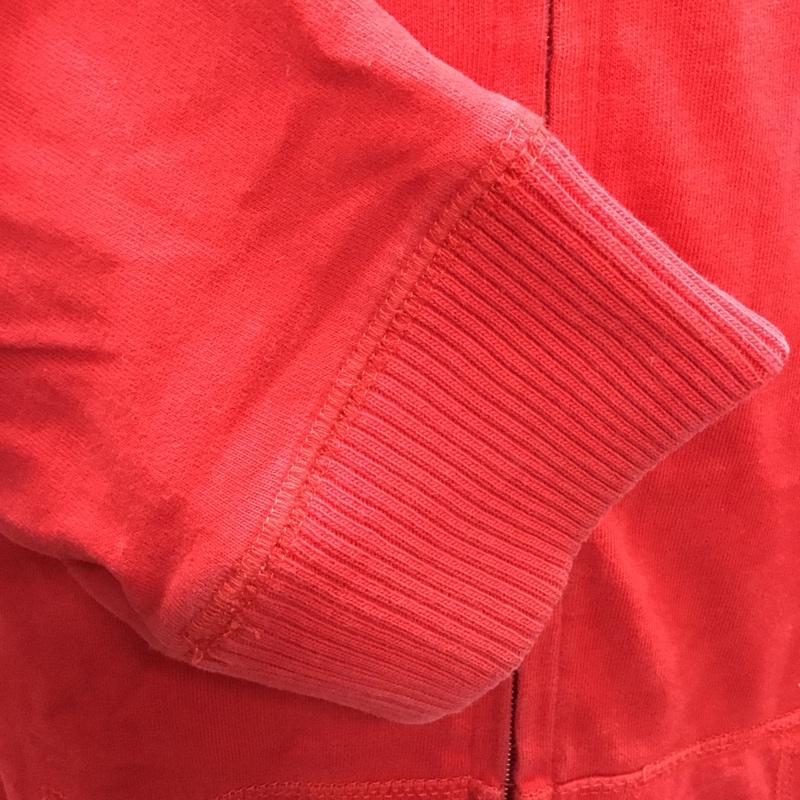 トミーヒルフィガー TOMMY HILFIGER パーカー 長袖 フルジップ ジップアップ フーディー XL ロゴ、文字 赤 / レッド /  メンズ USED 古着 中古 10117174