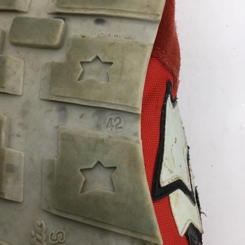 アトランティック スターズ Atlantic STARS スニーカー スニーカー 42 ロゴ、文字 赤 / レッド /  メンズ USED 古着 中古 10133906