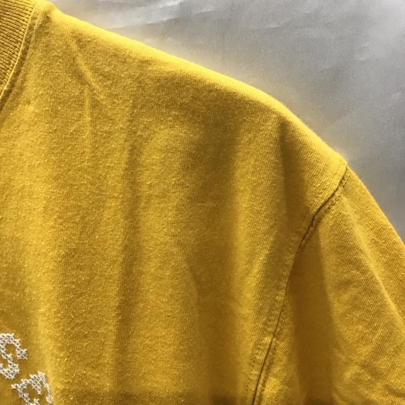 コンバース CONVERSE Tシャツ 半袖 8272-6350 刺繡 クルーネック L ロゴ、文字 橙 / オレンジ /  メンズ USED 古着 中古 10117035