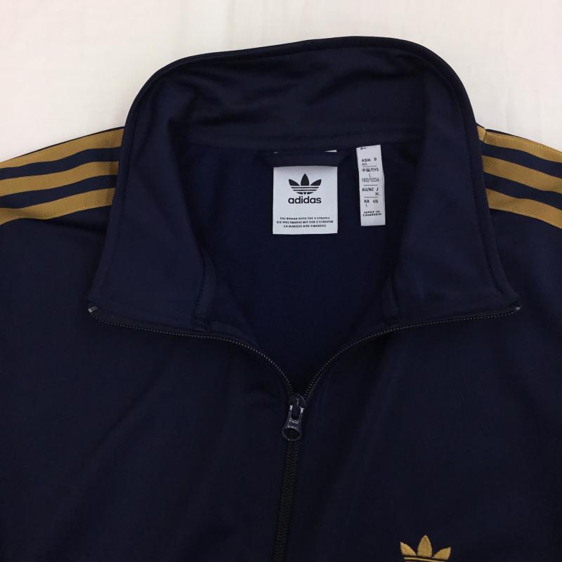 アディダス adidas ジャケット、上着 ジャケット、ブレザー JD5268 トラックジャケット XL ロゴ、文字 紺 / ネイビー /  メンズ USED 古着 中古 10133855