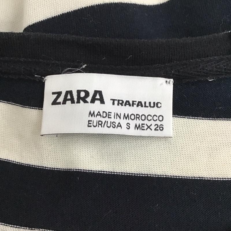 ザラ ZARA ワンピース ミニスカート 0085 082 093 半袖 S ボーダー柄 白 / ホワイト / X 黒 / ブラック / X 紺 / ネイビー /  レディース USED 古着 中古 10122899