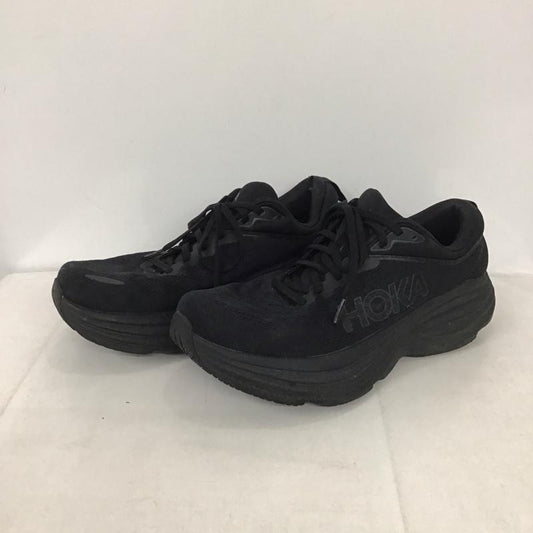 ホカオネオネ HOKA ONEONE スニーカー スニーカー 1127955 BONDI 8 X-WIDE ランニングシューズ 28cm 28.0cm ロゴ、文字 黒 / ブラック /  メンズ USED 古着 中古 10132466