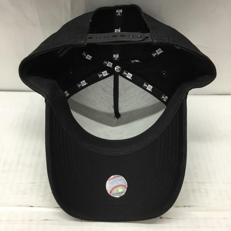 ニューエラ NEW ERA 帽子 キャップ NY ニューヨーク ヤンキース ロゴ、文字 黒 / ブラック /  メンズ USED 古着 中古 10115258