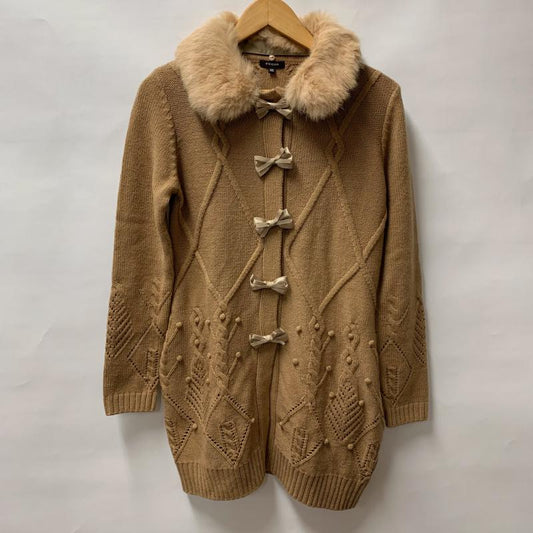 トッカ TOCCA カーディガン 長袖 XS 無地 X  茶 / ブラウン /  レディース USED 古着 中古 10014666