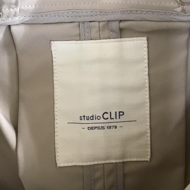 スタディオクリップ studio CLIP ジャケット、上着 ジャケット、ブレザー ロングジャケット フード付きジャケット ロングコート カジュアルジャケット FREE 無地 ベージュ / ベージュ /  レディース USED 古着 中古 10116364