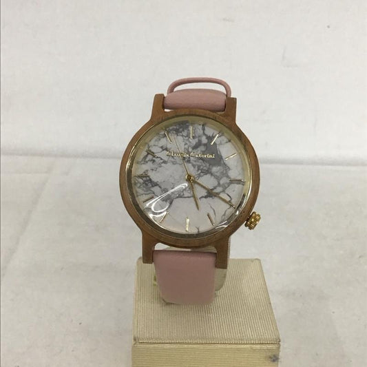 古着 USED 腕時計 アナログ（クォーツ式） CC-A120-LPW Claudia Caterini ロゴ、文字 桃 / ピンク /  レディース USED 古着 中古 10134048